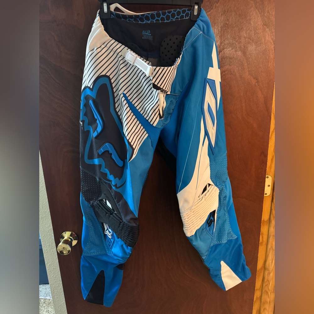 Fox Blue and Black Racing Gear